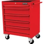 Senator Roller Cabinet, Workshop Range, Red, Steel, 5-Drawers, 724 x 678 x 459mm, 300kg Capacity