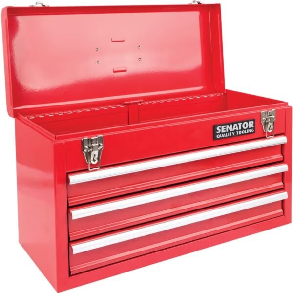 Senator Tool Chest, Workshop Range, Red, Steel, 3-Drawers, 304 x 520 x 218mm, 30kg Capacity