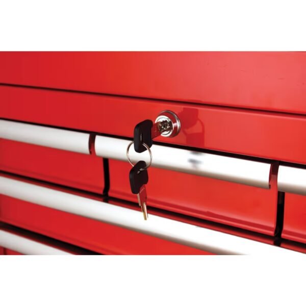 Kennedy Roller Cabinet, Industrial Range, Red/Grey, Steel, 7-Drawers, 844 x 706 x 461mm, 450kg Capacity