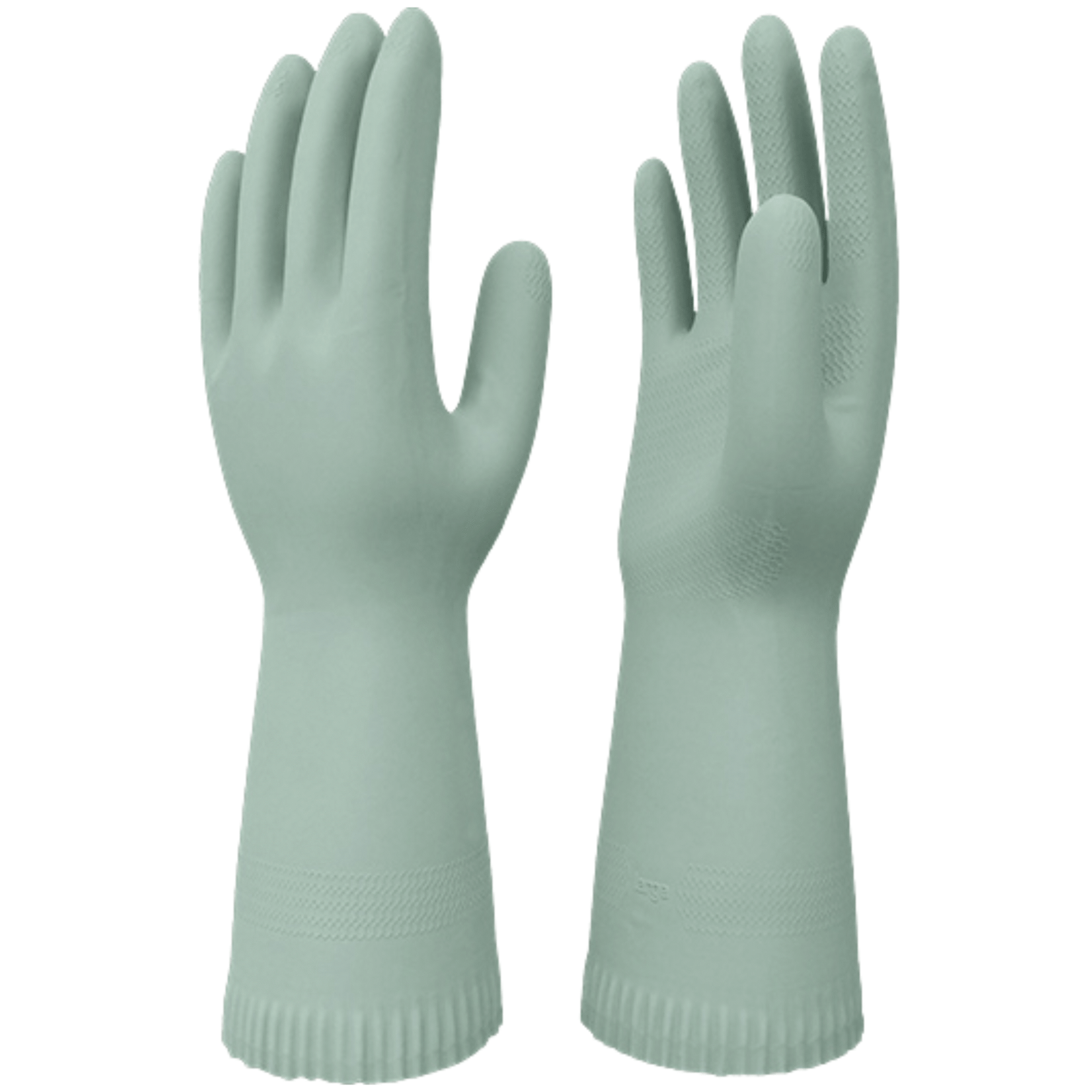 SUMMITECH Sarung Tangan Cuci Piring Natural Rubber Flocklined Gloves Warna French Gray - M (8)