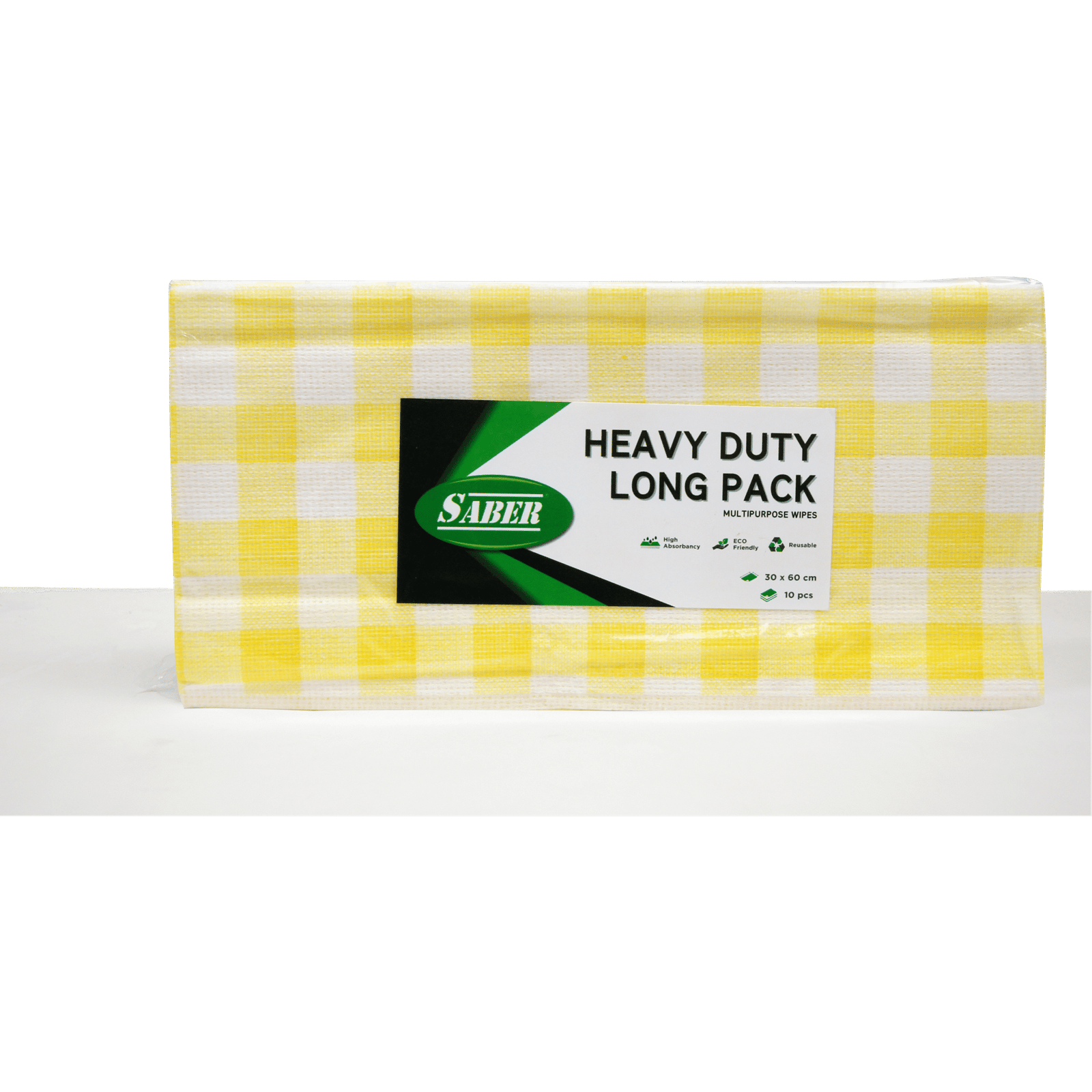 SABER Lap Serbaguna Higienis Ramah Lingkungan 1 Karton isi 16 Pack x 20 Lembar Color Coded Wipes Long Pack Warna Kuning